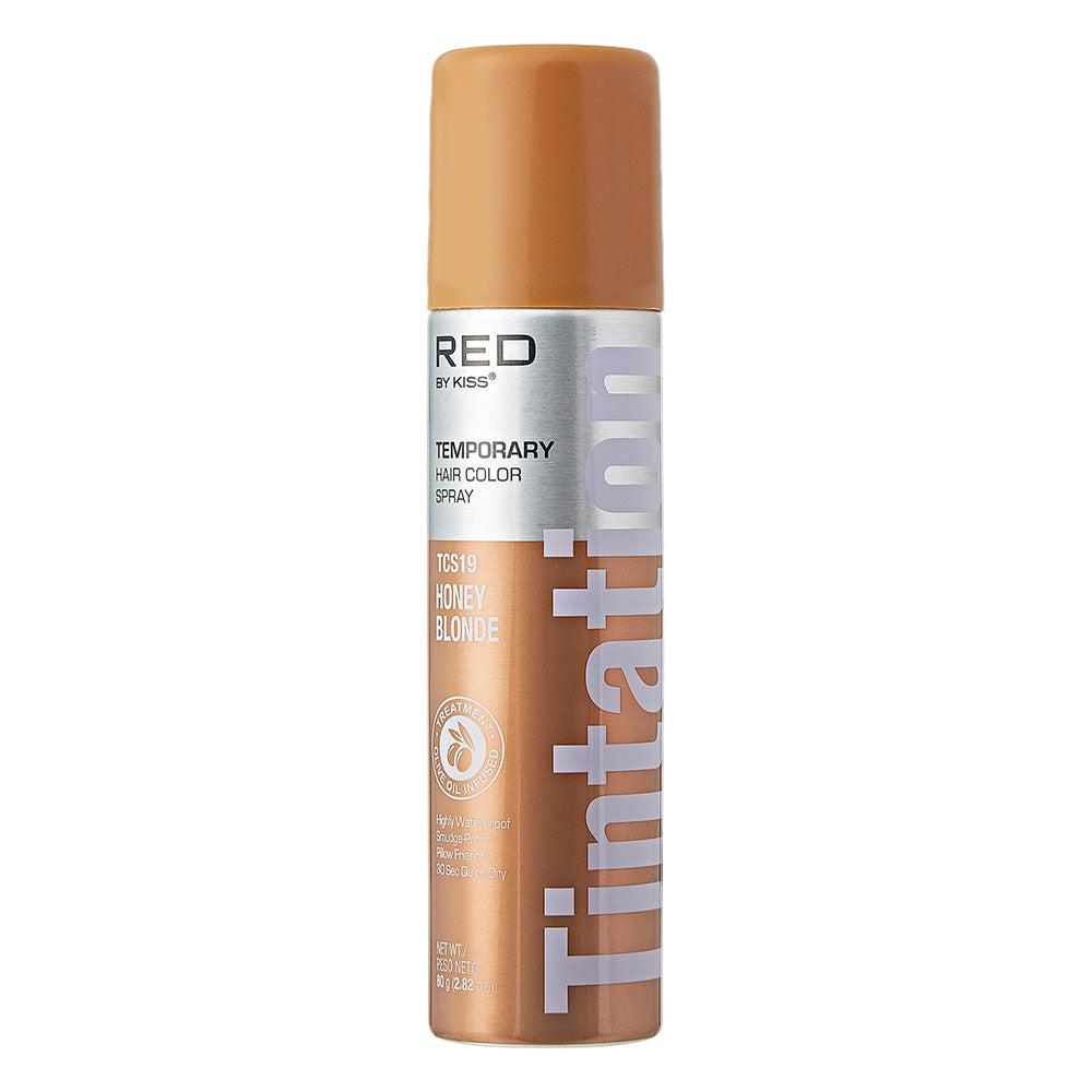 Kiss Tintation Temporary Hair Color Spray Honey Blonde Highly Waterproof 2.82Oz (80g)